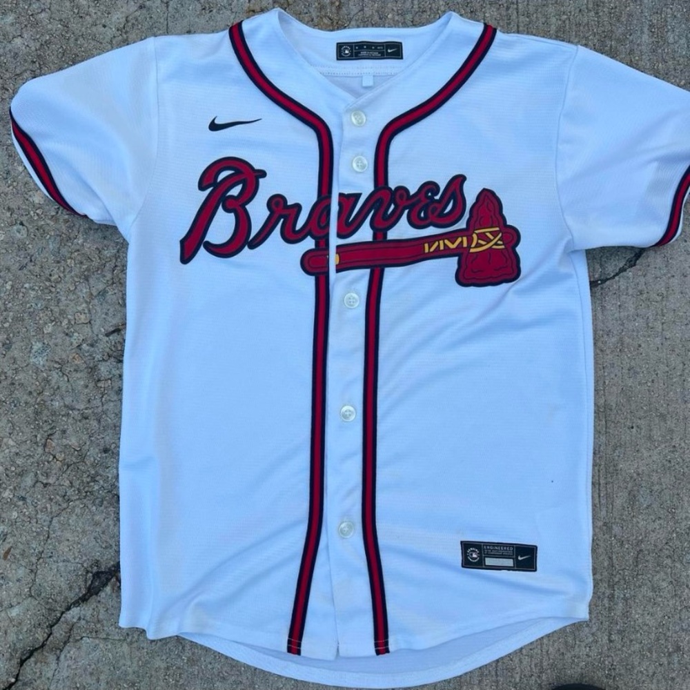 Nike White and Red Jersey